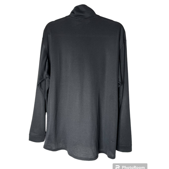 Patagonia Capilene Men's Top Size Large in Black Partial Zipper Baselayers - Picture 2 of 4